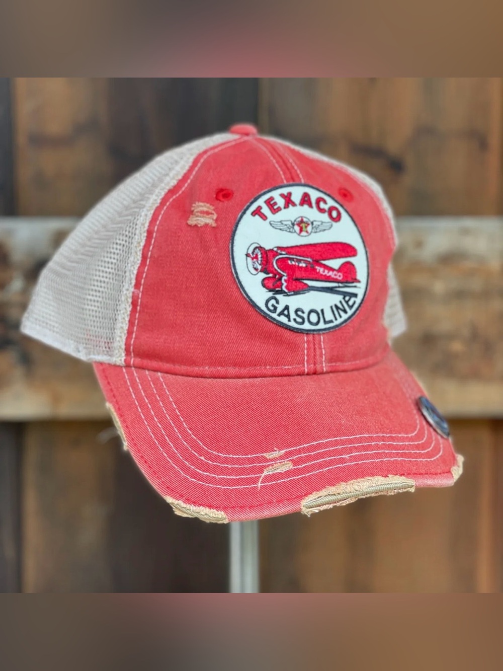 Angry Minnow Vintage Texaco Gasoline Airplane Hat